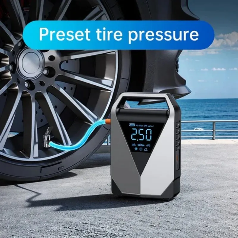 TUERBB 4000A Car Jump Starter مع منفاخ إطارات، باور بانك. للمركبات 12 فولت التي تصل إلى 8.0 لتر غاز/6.0 لتر ديزل