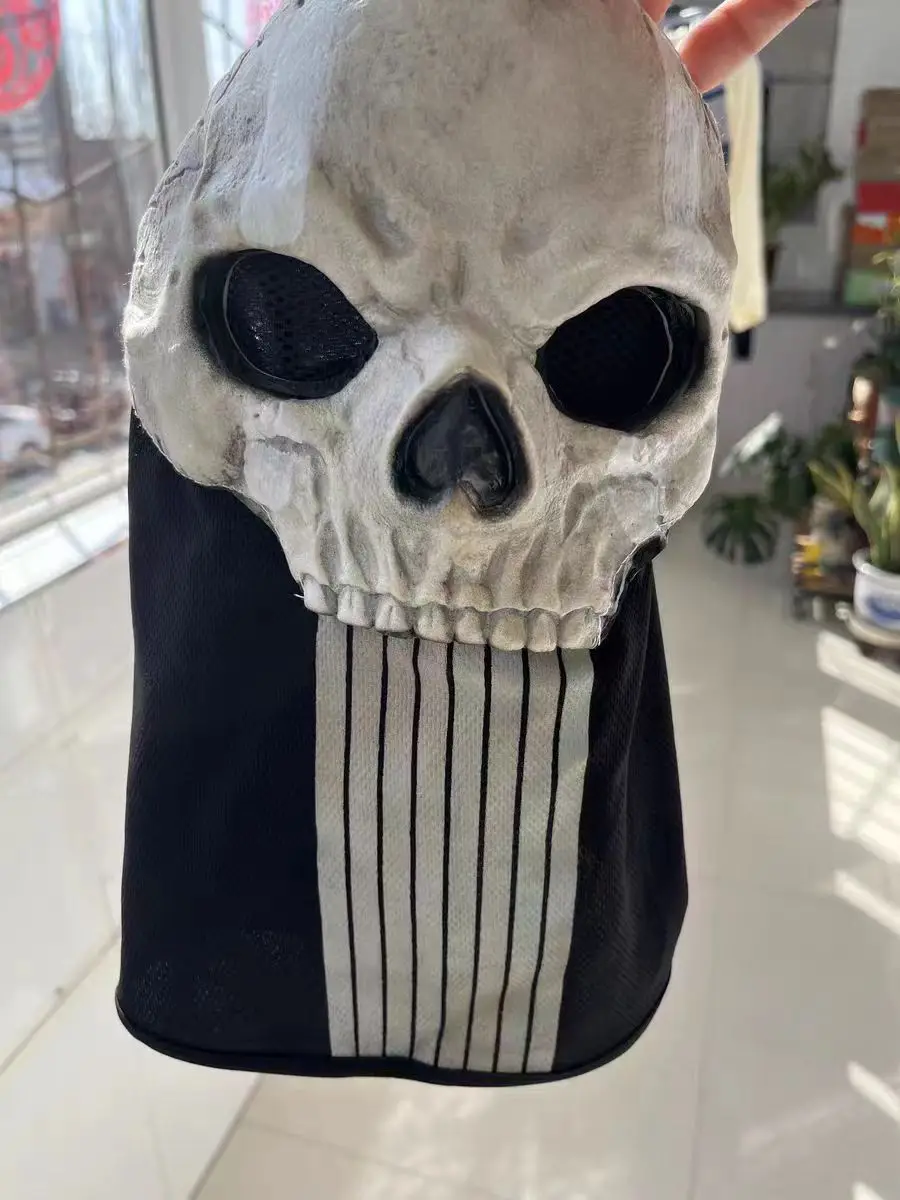 Ghost Mask COD Skull Mask ghost Call of Duty Latex Cosplay Airsoft Tactical Skull Full Mask