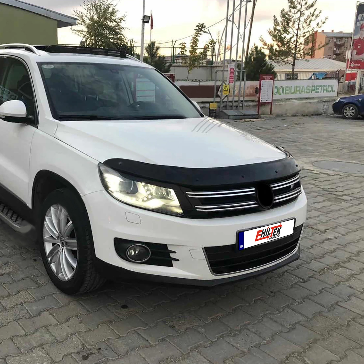 Protezione deflettore cofano per Volkswagen Tiguan (2008-2011) protezione cofano zanzariera/spessore 4 mm e materiale ultra-resistente