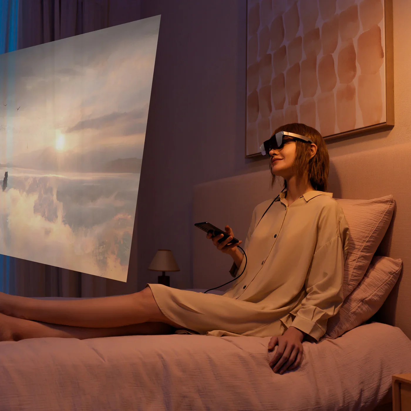 نظارات TCL RayNeo Air 2 AR مقاس 201 بوصة شاشة عرض OLED صغيرة 120 هرتز معدل تحديث ثلاثي الأبعاد HD نظارات AR للسينما الخاصة VS XREAL Air 2L