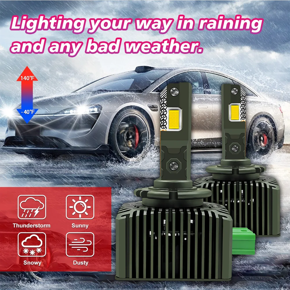 

Для GMC Yukon 2015-2017 D3S D3R светодиодные фары HID лампы ксеноновые белые светодиодные фары высокой интенсивности комплект 4 медных трубки