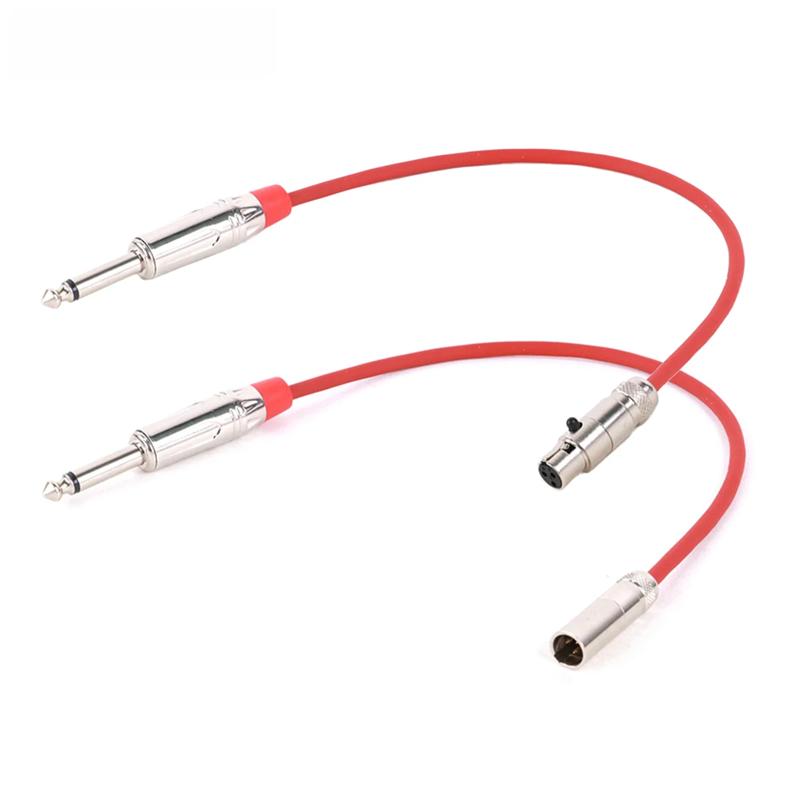 1PC 3-pinowe złącze Mini XLR żeńskie/męskie do 6,35 mm 1/4" TS Instrument gitarowy basowy Adapter przedłużający audio Wielokolorowy kabel 0,3 m-30 m — zdjęcie produktu 7