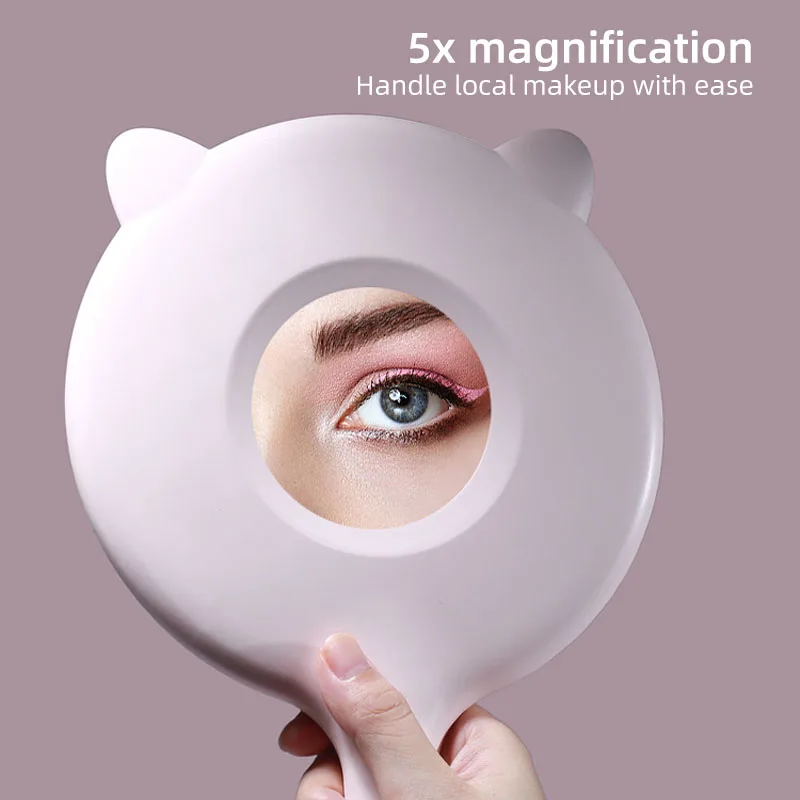 Espelho de maquiagem led carregamento usb luz de preenchimento espelho de beleza portátil espelho de beleza de mesa hd espelho de luz do dia