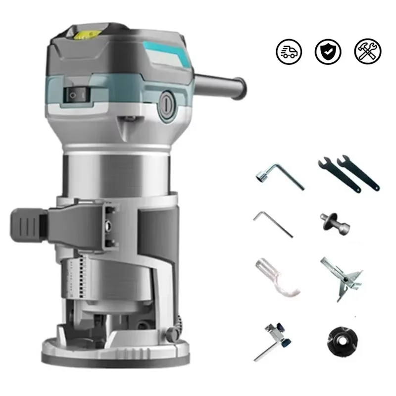 710W Electric Trimmer Router Wood Milling Machine Carpentry Manual Trimming Tools Woodworking Laminate Trimmer Power Tools