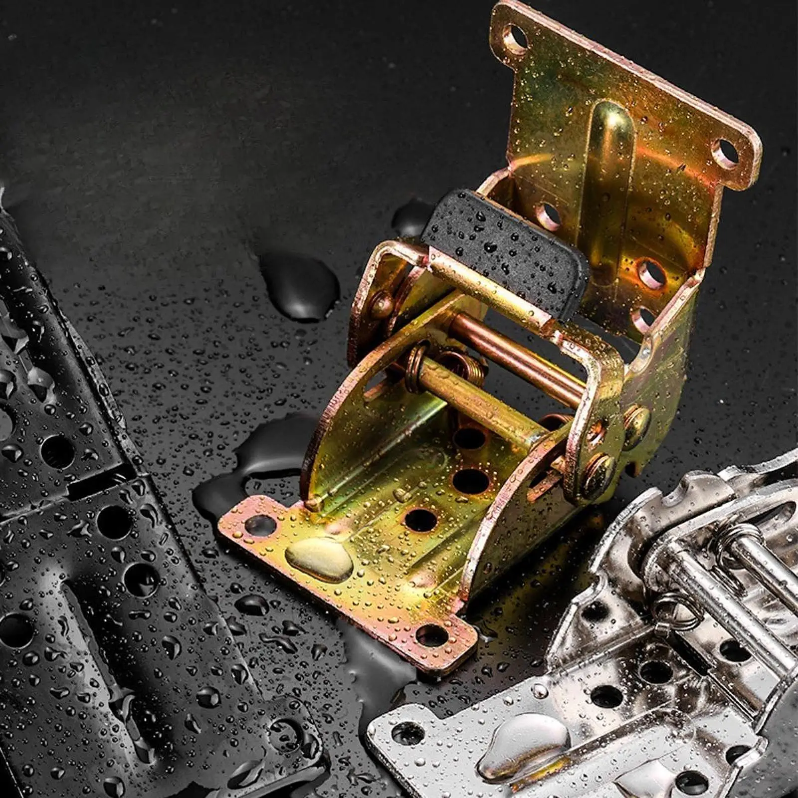2 pezzi cerniere per gambe per mobili piedino per tavolo cerniera pieghevole porta battente addensata multi-angolo cerniera pieghevole autobloccante da 90 gradi accesso