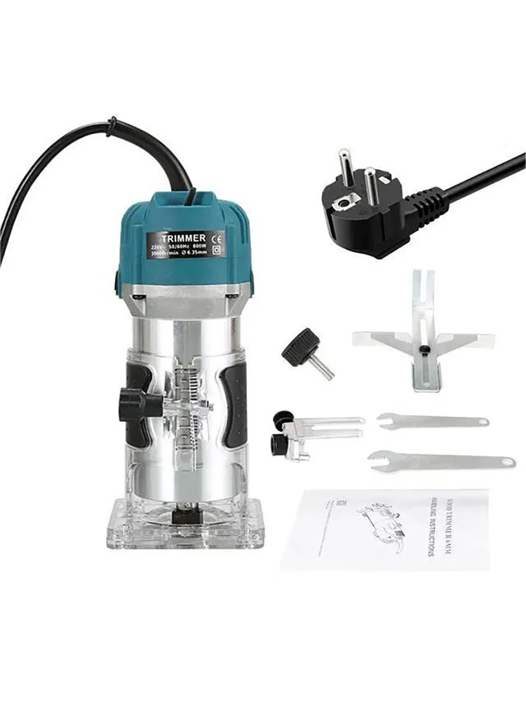 800W Houtbewerkingsfrees 1/4-inch Chuck met 15-delige freesbitset 30000RPM Kantfrees Bewerkingsmachine - afbeelding 2