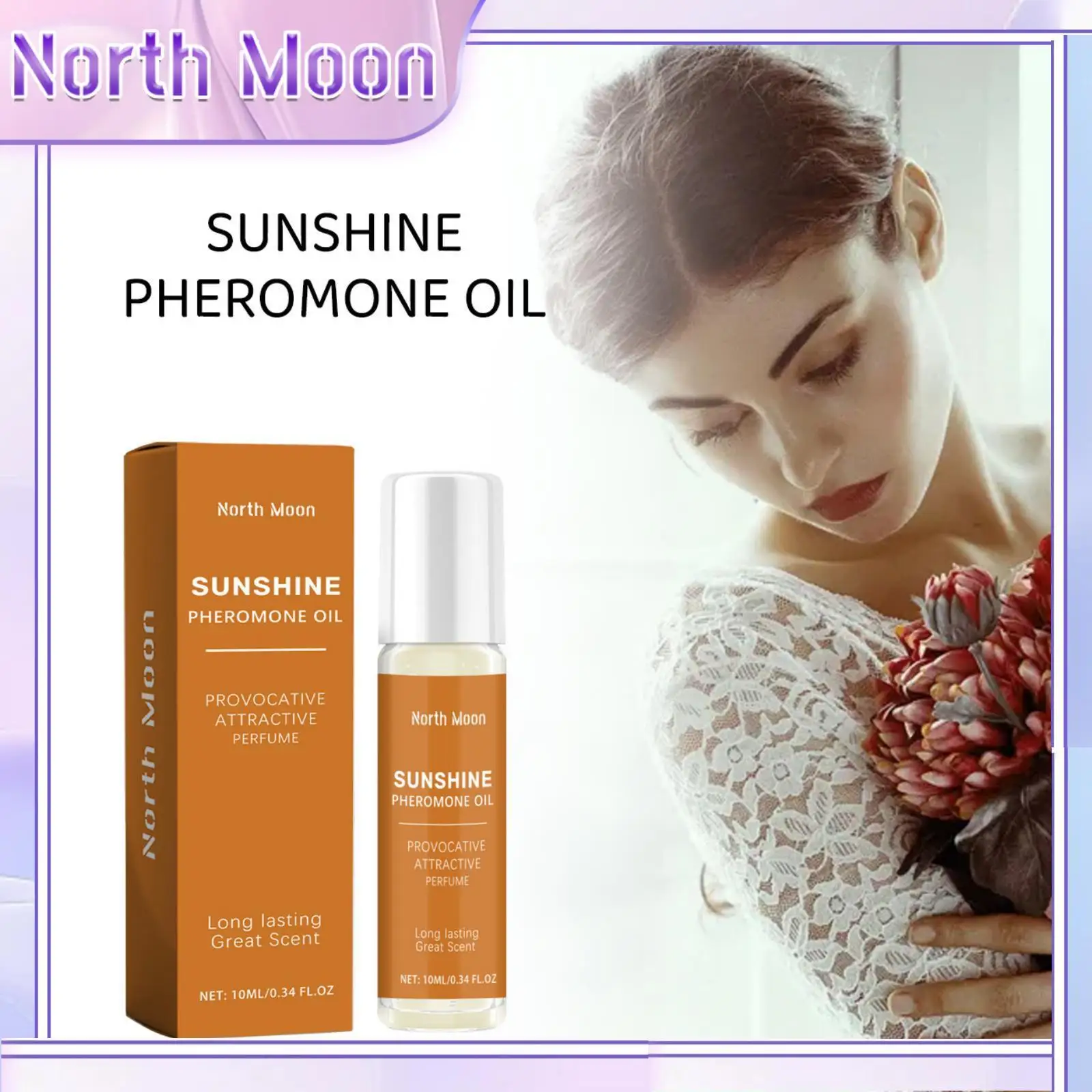 

Северная Луна, 10 мл, грейпфрут, феромон, эфирное масло, парфюм, свежий стойкий аромат, парфюм для флирта, привлекает атмосферу