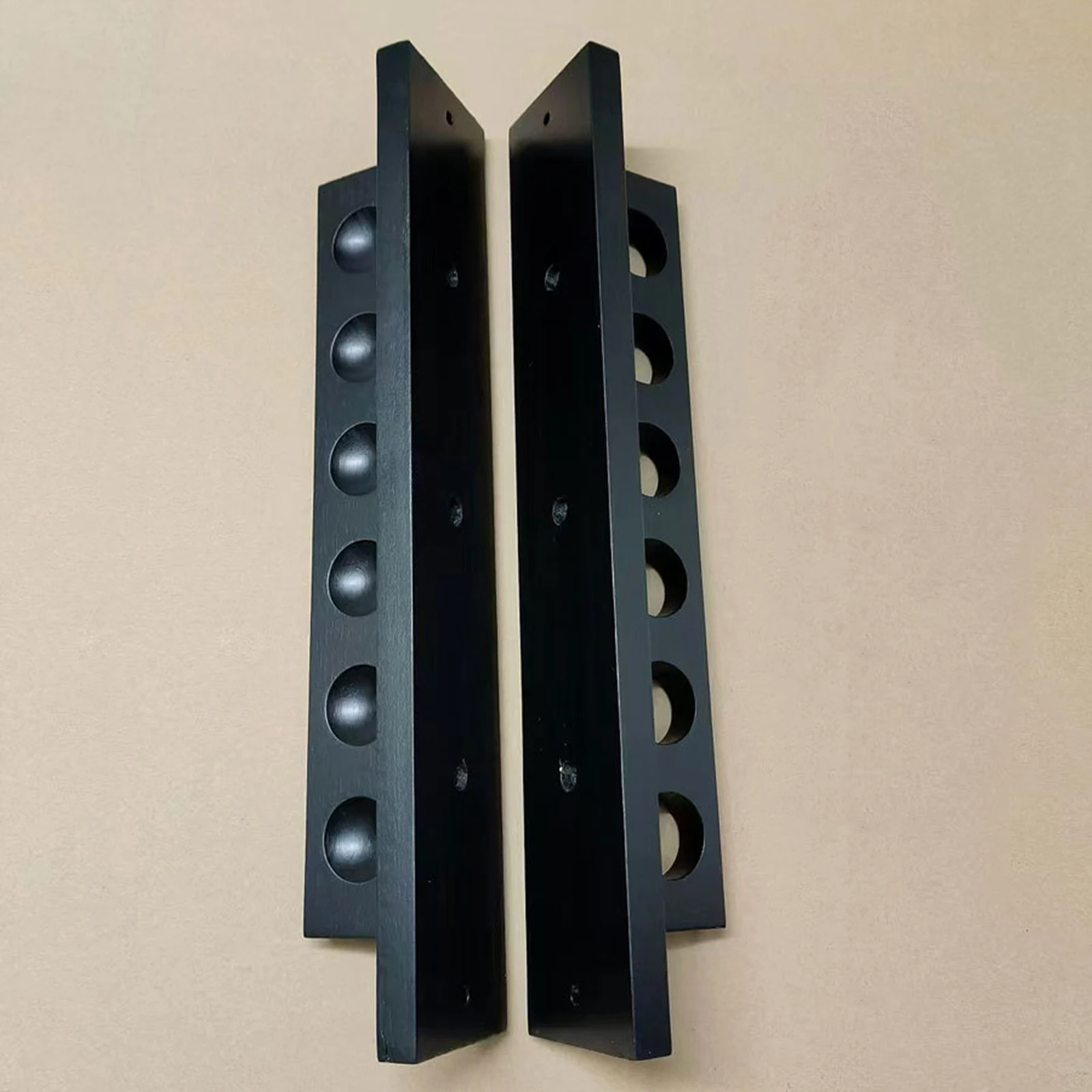 

Pool Cue Stand Wall Mounted Organizer Billiards Holder, 6 Cue Capacity, Sturdy Design for Bar Club Game Room