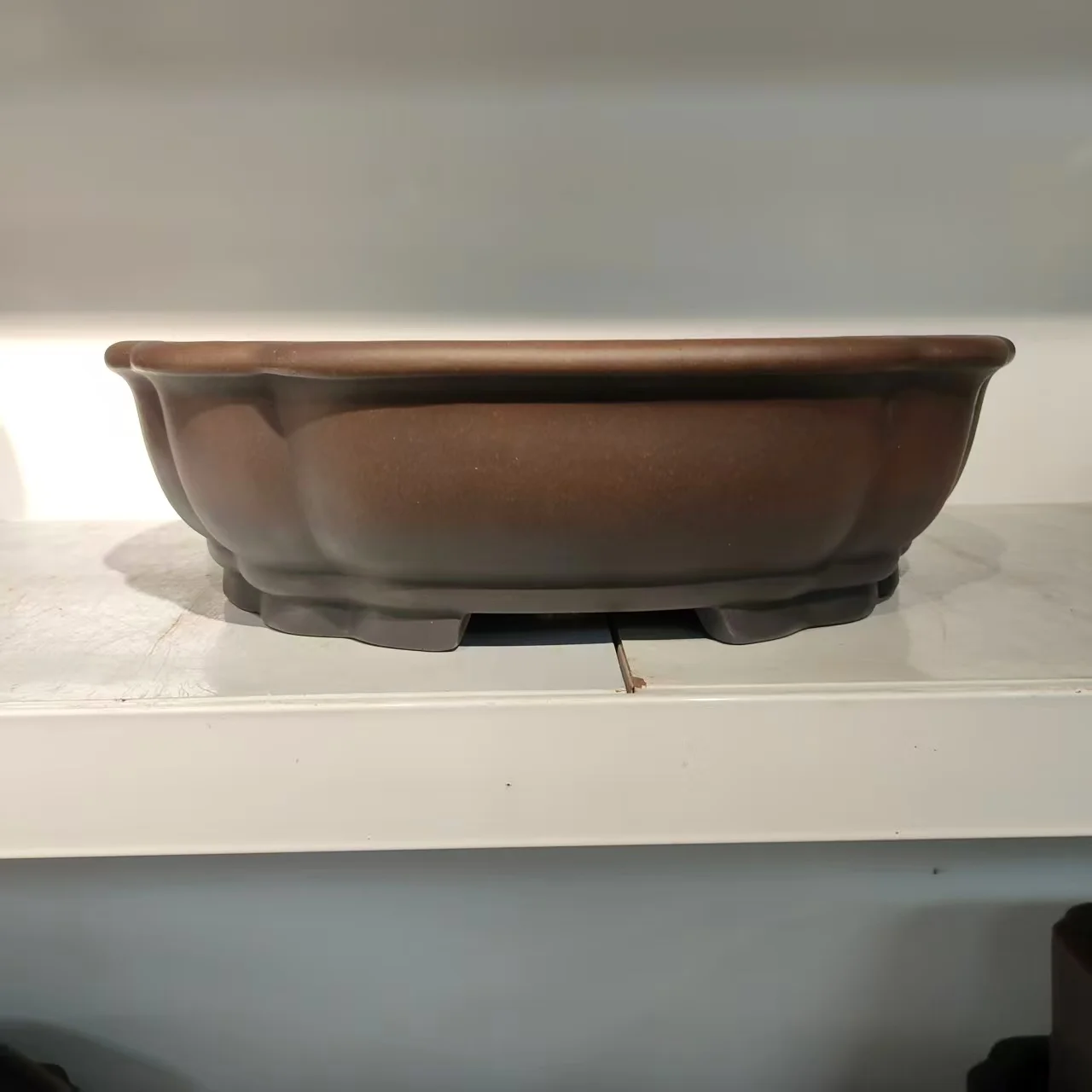 Hand made high quality Polygonal Shaped Unglazed Bonsai Pot