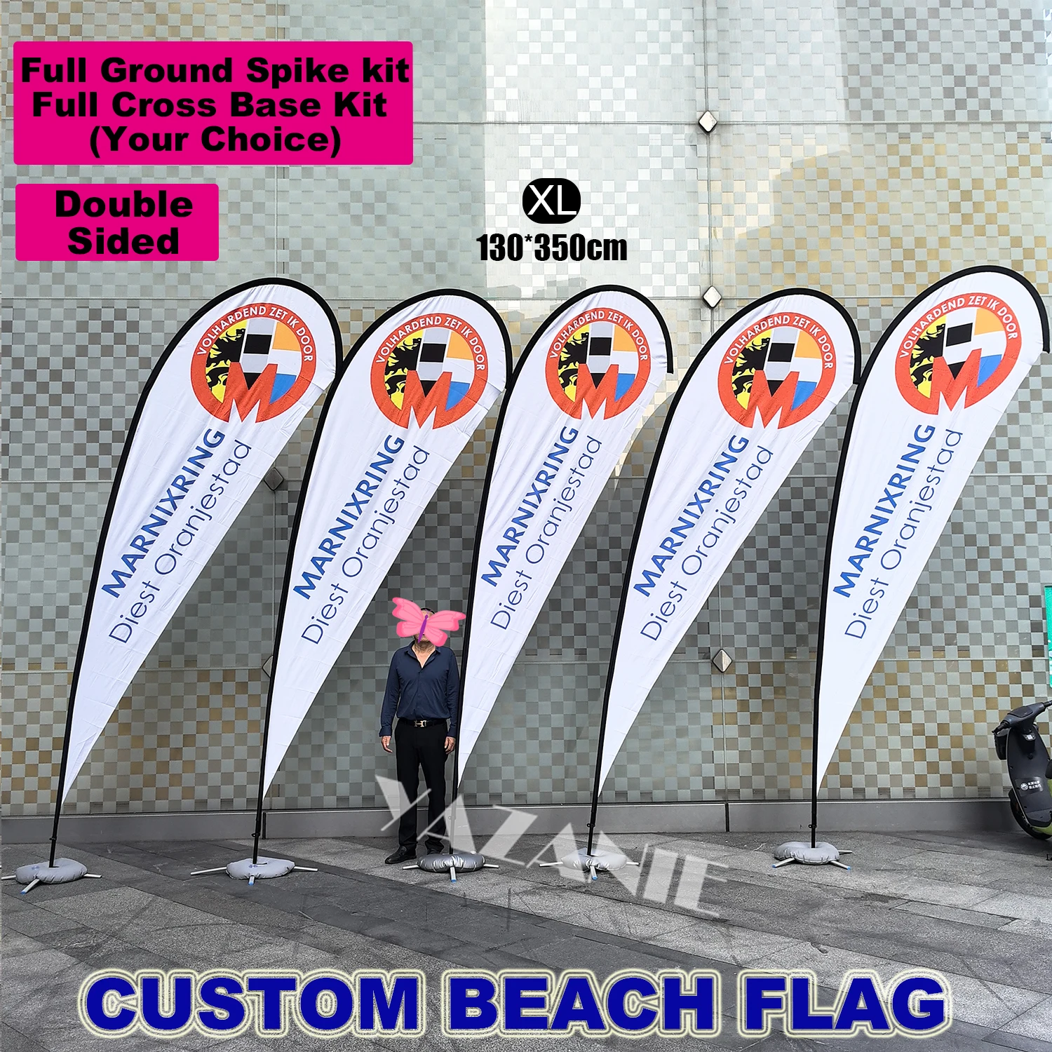 Рекламный флаг-капля с комплек – обзор и цена Commercial Banner Printing