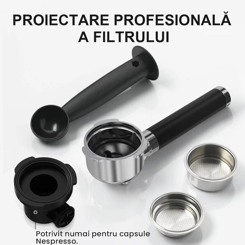 ماكينة اسبريسو منزلية ماكينة قهوة اسبريسو مدمجة قهوة اسبريسو تسخين سريع لآلة الكابتشينو/لاتيه للمنزل