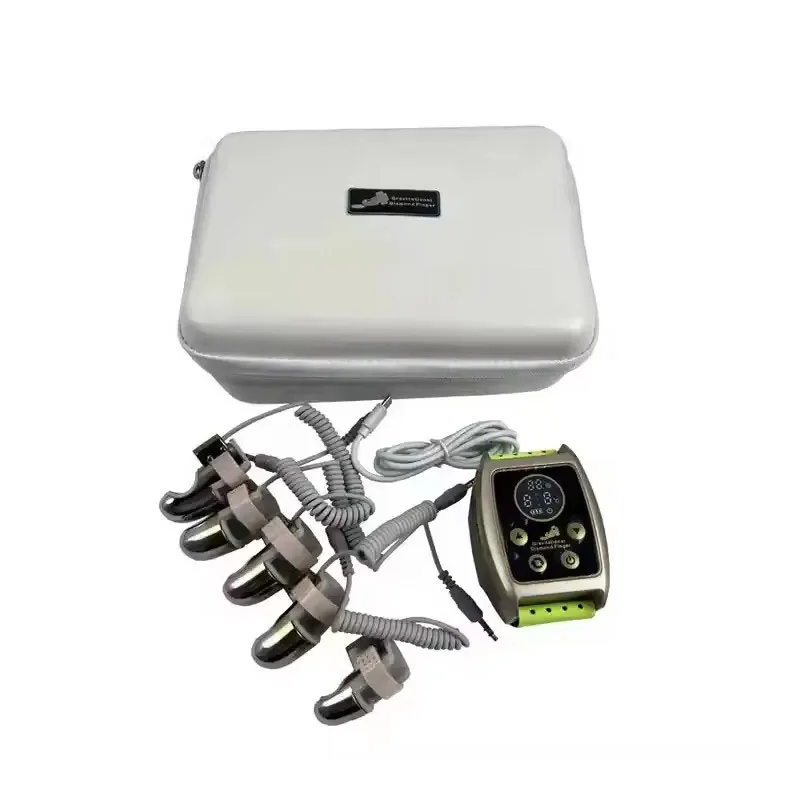 Portable d Gravitational Scraping EMS RF Gold Diamond Finger Body Face Massager Machine