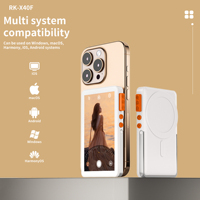 Magnetic Wireless Vlog Selfie Monitor Screen for Smartphone Rear Camera Selfie Vlog Live Stream for iPhone Android Phone