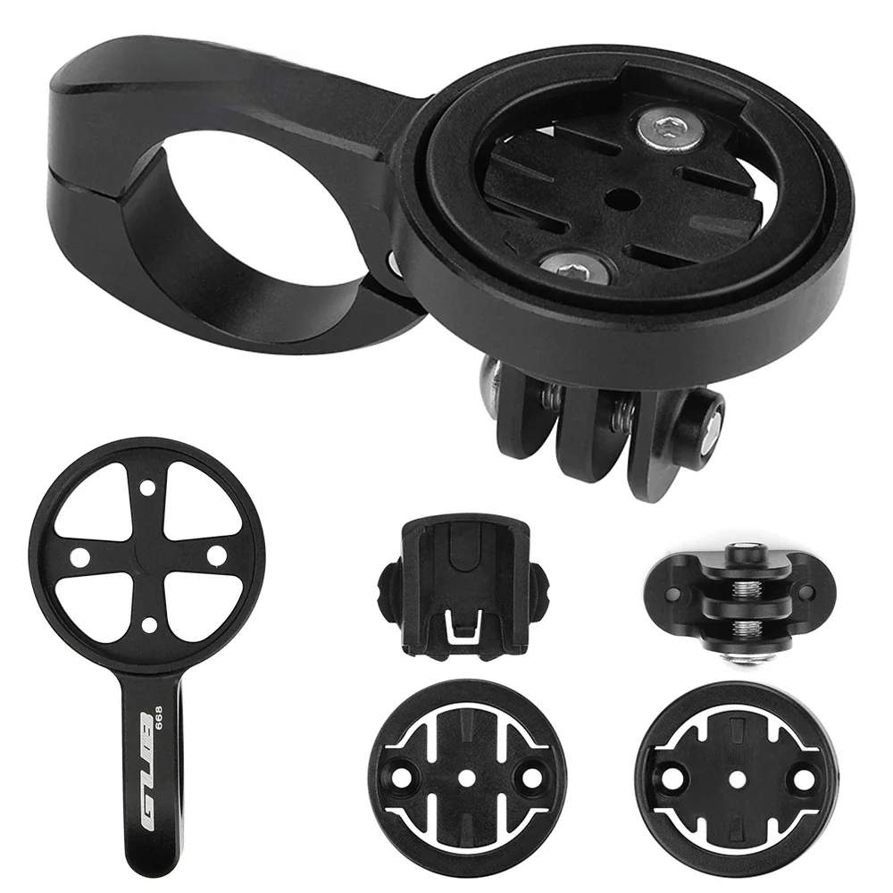 AliExpress NONE 22.2mm Bicycle TT Handlebar Computer Mount with 4 Adapters for Garmin for Bryton for Cateye for Sports Camera