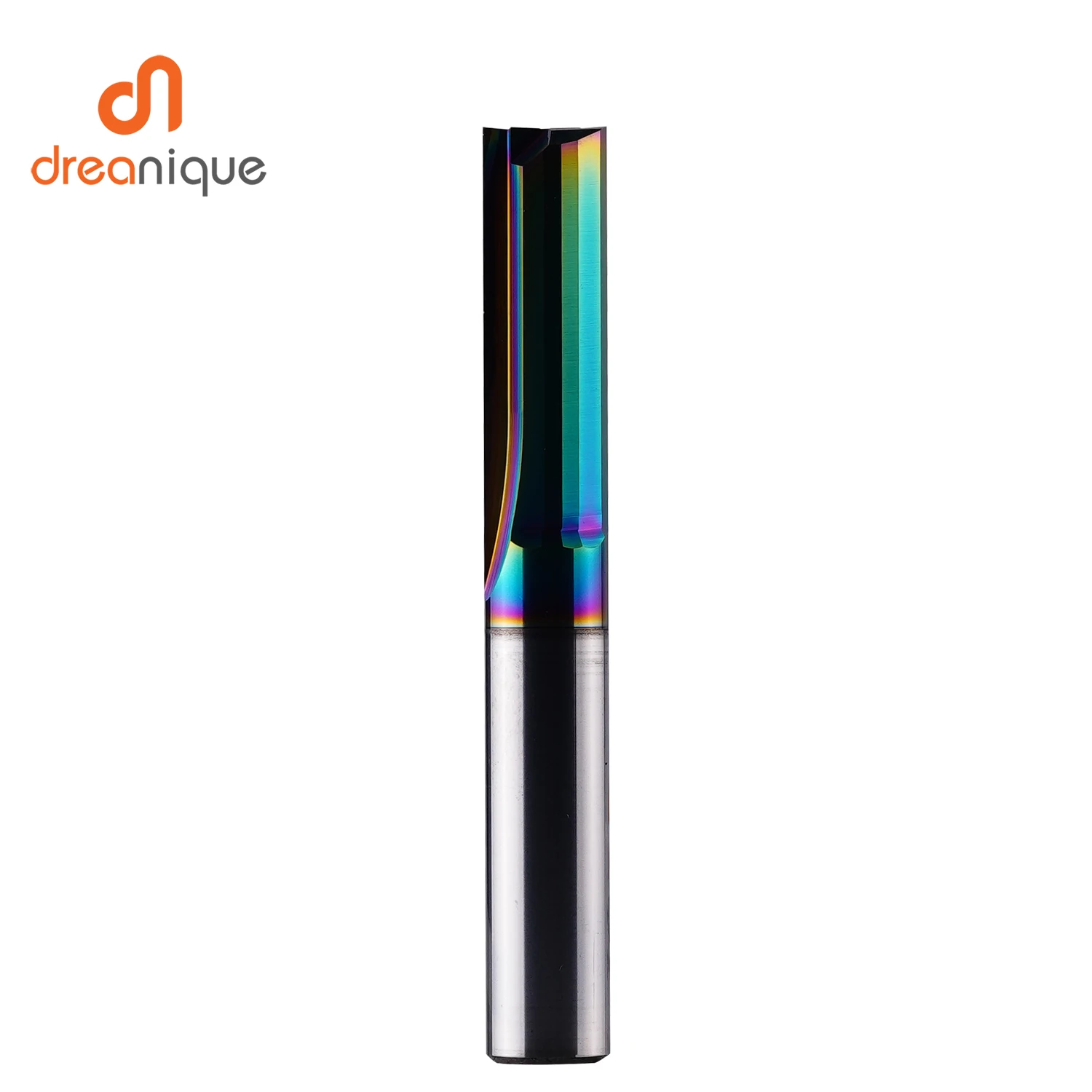 Imagem -02 - Dreanique Peça 3.175 mm Haste Dlc Revestimento Flautas Carboneto Flauta Reta Fresa Cnc Ferramenta de Fresagem Slot Fresa