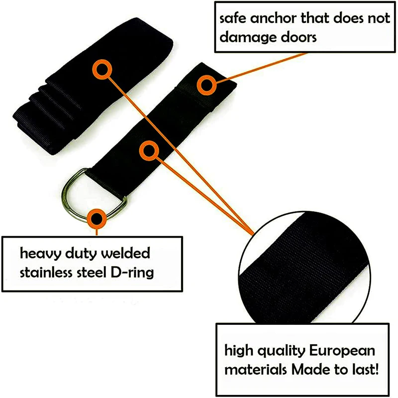 Door Flexibility Stretching Leg Stretcher Strap Adjustable Sports Yoga Ballet Band Exercise Soft Leg Belt for Gymnastics belt