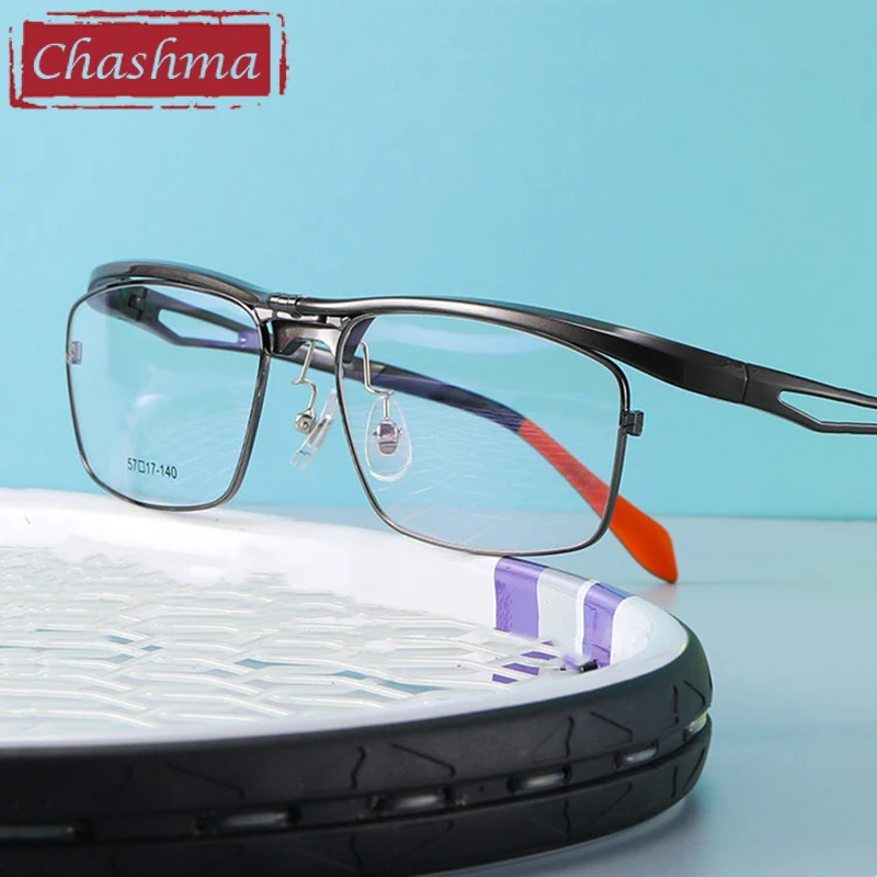 

Chashma Prescription Glasses Men Flip Up Style B Titanium Alloy Eyeglasses Frames for Optical Recipe Eyewear Women Spectacles