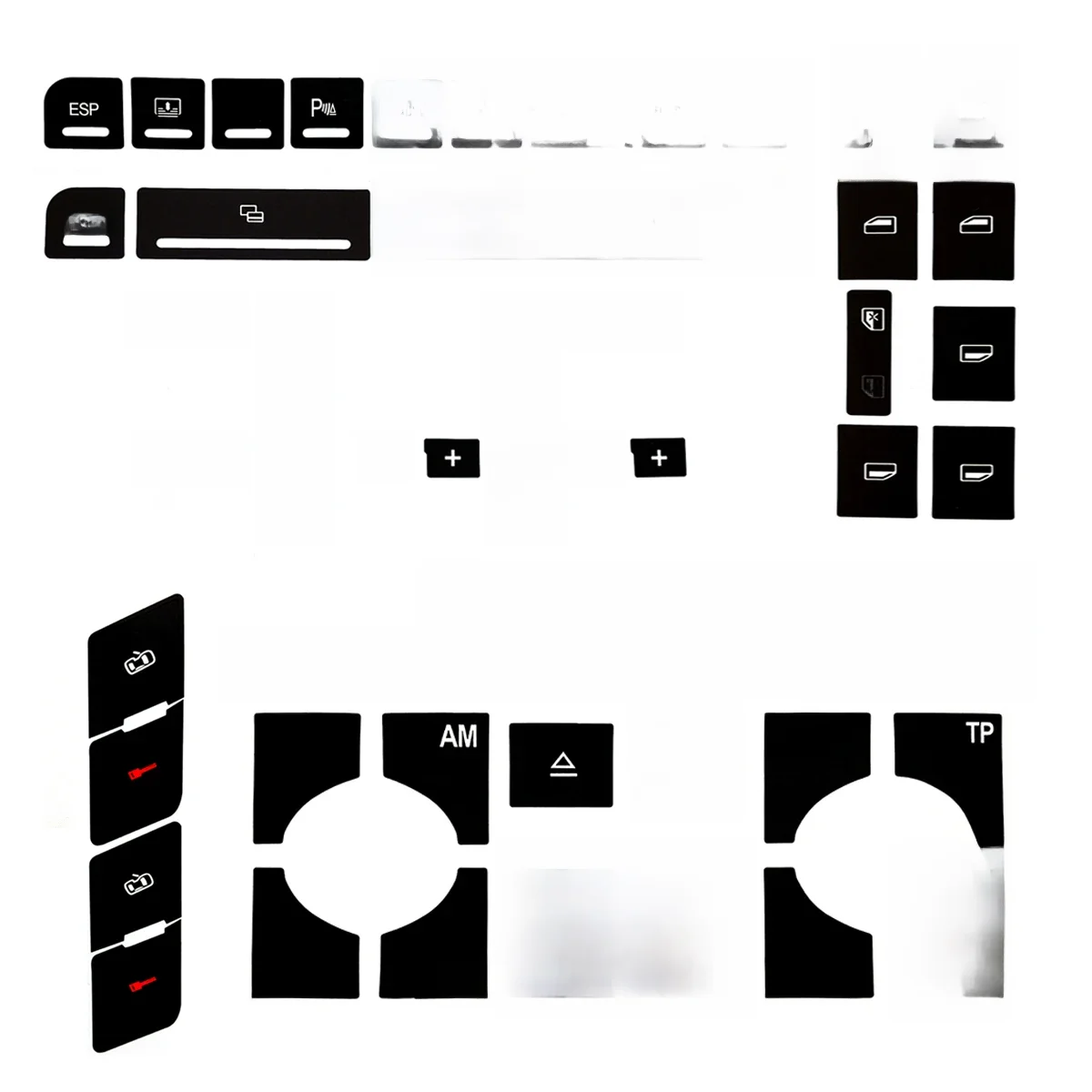 Para audi a4 b6 b7 reparação adesivo 2000 a 2008 botão interruptor da janela de energia kit reparo