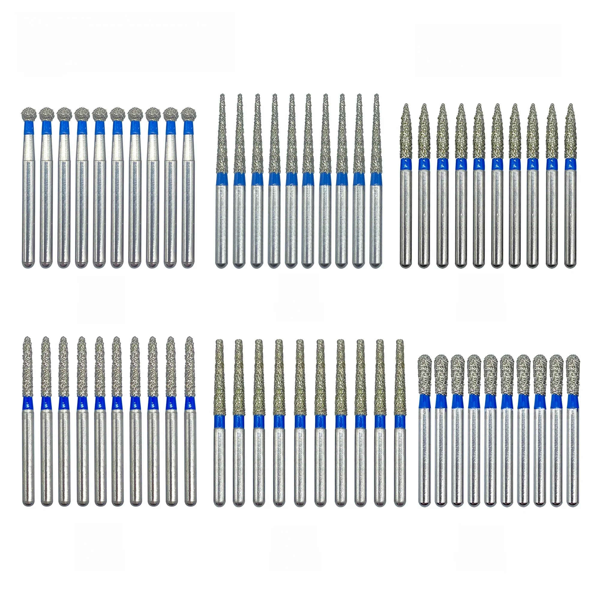 10 sztuk/paczka WellCK Dental wiertła diamentowe wiertło 59 rozmiarów FG 1.6mm Bur do szybkiej rękojeści narzędzia stomatologiczne — 2
