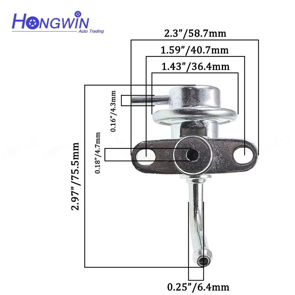 Fuel Pressure Regulator For Mitsubishi Lancer Mirage Carisma Dodge Colt Eagle 1.8L 1993-1996 MD179023 255-1084 158-0467 MD178402