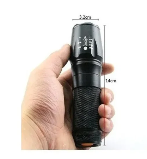 X900 Professional Military Tactical Flashlight with Zoom Rechargeable Flag Camping Light
