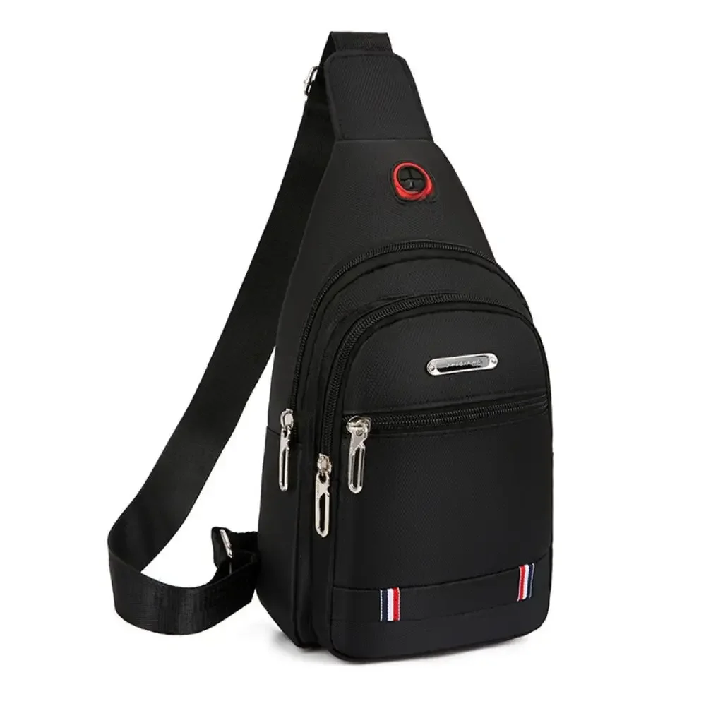 Nowe męskie torby listonoszki na co dzień tkanina Oxford męska torba typu Crossbody torba na ramię z paskiem torba na ramię USB Charge plecak podróżny — zdjęcie 2