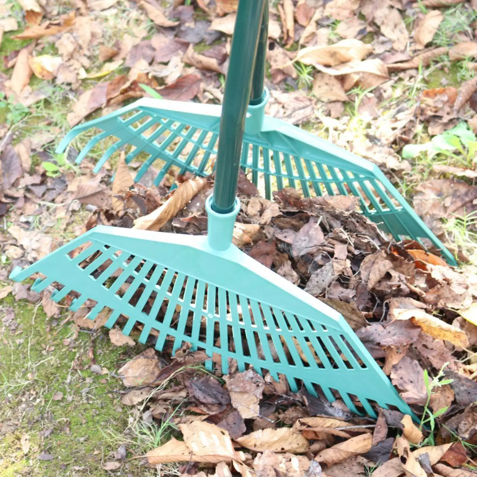 Folha de garra de folha de cabo longo de aço carbono para gramados, grama de jardim prático fácil uso limpeza manual ferramenta de colheita de folhas