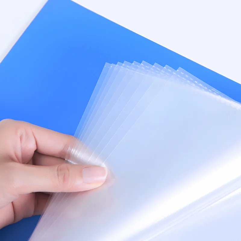 HUAJIE A4 20/40/60 صفحة مجلد بلاستيكي، مجلد ملفات PP سميك، منظم مستندات للمكتب، حامل ورق الطالب