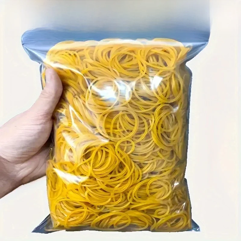 Hoogelastische gele rubberen band - set van 100/300/666 stuks, met een diameter van 38 millimeter, duurzaam natuurlijk rubber, geschikt - afbeelding 2