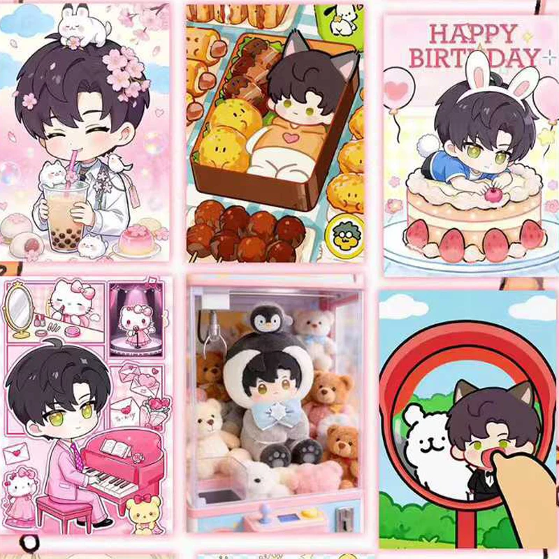 Wholesale Love And Deepspace Chibi Pull Card Surprise Box 210Pcs No Duplicates Anime Game Rare Collection Set Fans Gift
