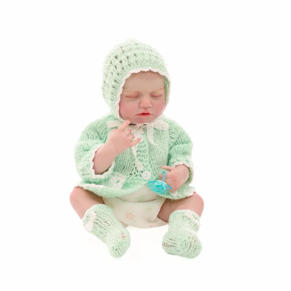 

Cloveray 20-дюймовая оригинальная новая реалистичная кукла реборн, виниловая кукла всего тела, супер кавайная игрушка высокого качества ручной работы, подарок для ребенка