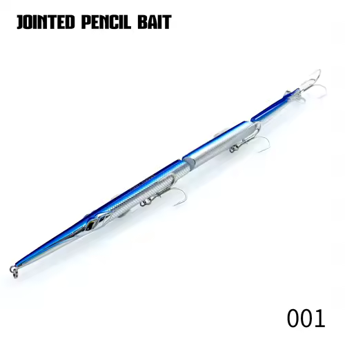 Hunthouse Jointed Pencil Bait 3 Section Fishing Lure 180mm/22g 255mm/30.6g Needle Sinking Swimbait For Bluefish Seabass Tackle - Image 14