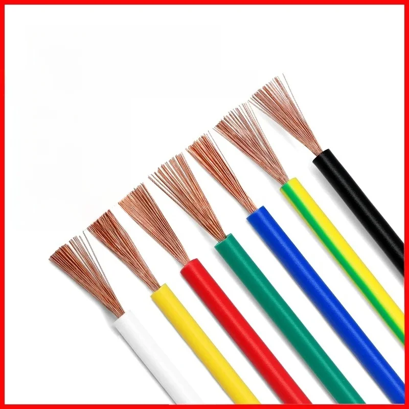 5/10M RV Reiner Kupferdraht 0,3/0,5/0,75/1/1,5mm2 PVC Isolierung Single-Core Multi-Strang Für Car Audio Flexible Elektrische Drähte