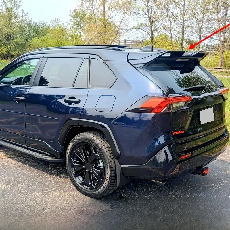 Voor Nieuwe RAV4 RAV 4 2019 2020 + ABS Plastic Unpaint Exterieur Achterspoiler Staart Kofferbak Boot Vleugel Decoratie Auto styling - afbeelding 2