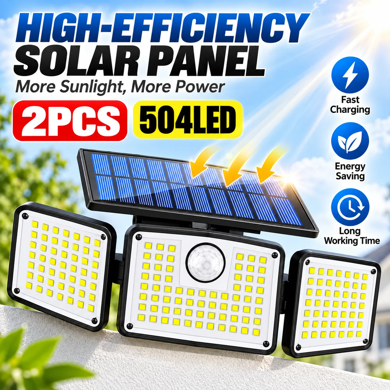 2PCS 504LED Solar Motion Senso - Outdoor Lighting Front Yard review and price