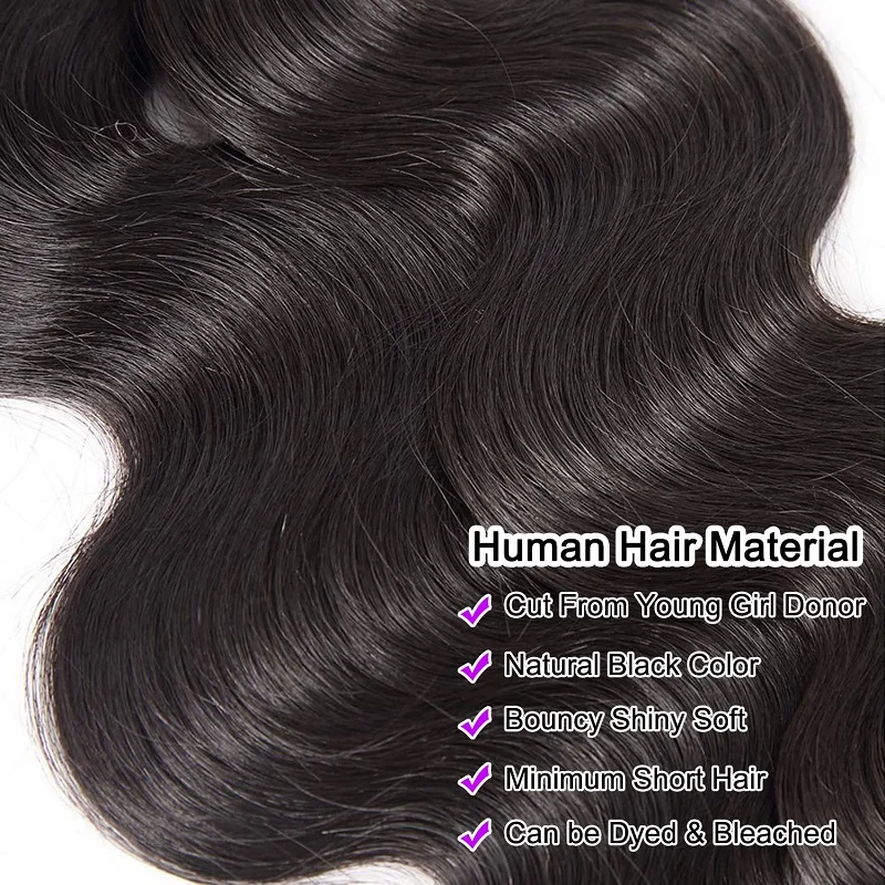 Alimice Body Wave Bundle Echthaar Doppels chuss 100g unverarbeitetes Gewebe 1 Bündel Echthaar verlängerungen für schwarze Frauen