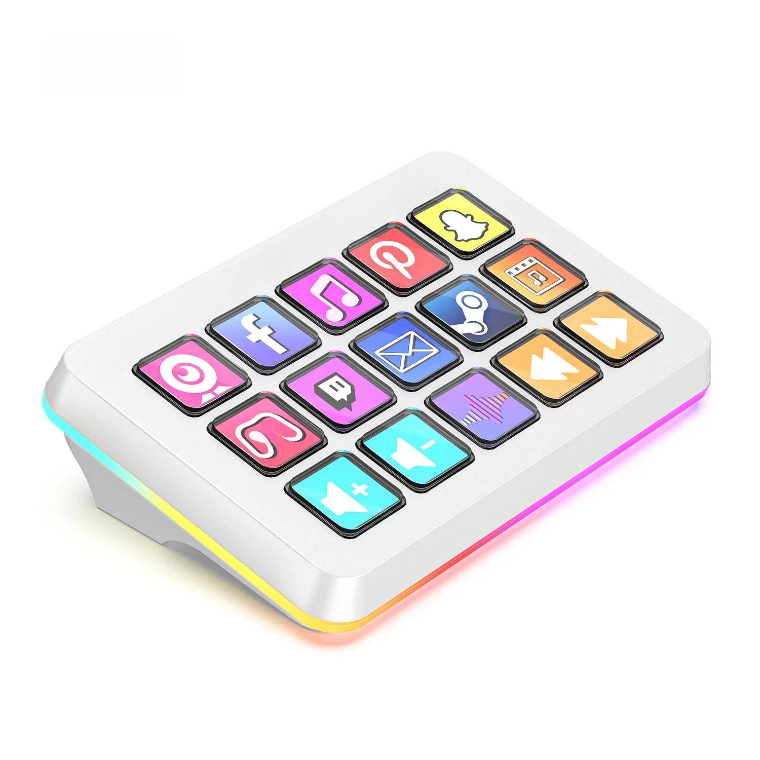 FIFINE D6 Macro Stream Controller App-getriggerde acties met 15-toetsen programmeerbaar deck voor livestreaming, voor OBS/Twitch/YouTube - afbeelding 2