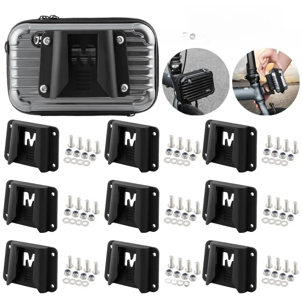 AliExpress 1-10Set Front Carrier Block Adapter for Bromptons Bike with Screws Pig Nose Front Shelf Mount
