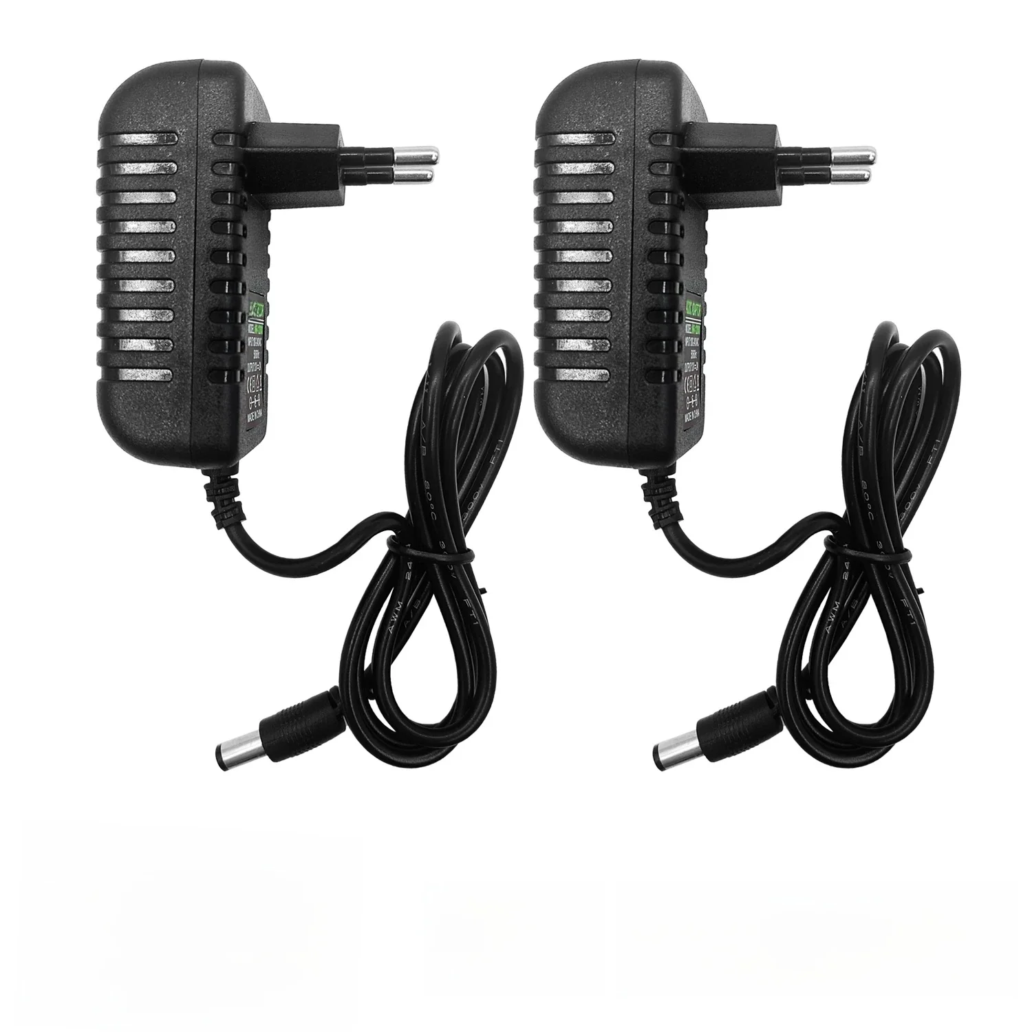 2 stks Power Adapter AC 100-240 V Ingang DC 12 V 2A Uitgang Supply Oplader Universele Adapter Converter Plug voor Camera DVR Router LED - afbeelding 2