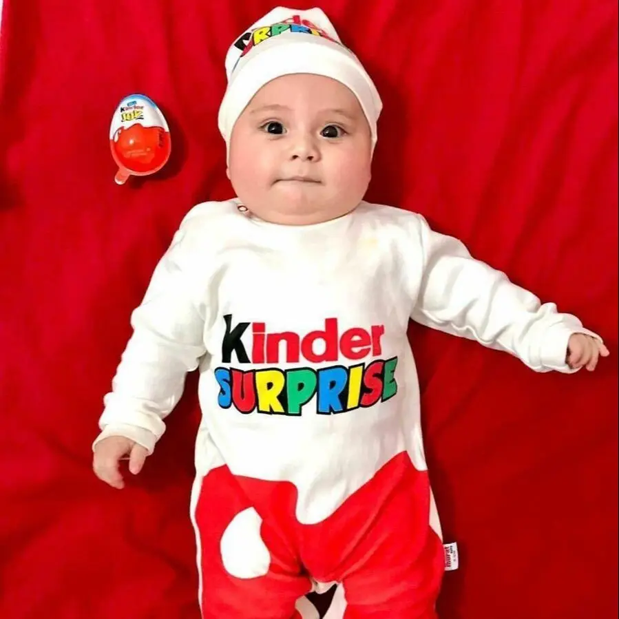 Kinder SURPRISE Baby Jumpsuit Baby Clothes Unısex Baby Jumpsuit And Beanie Free Shıppıng