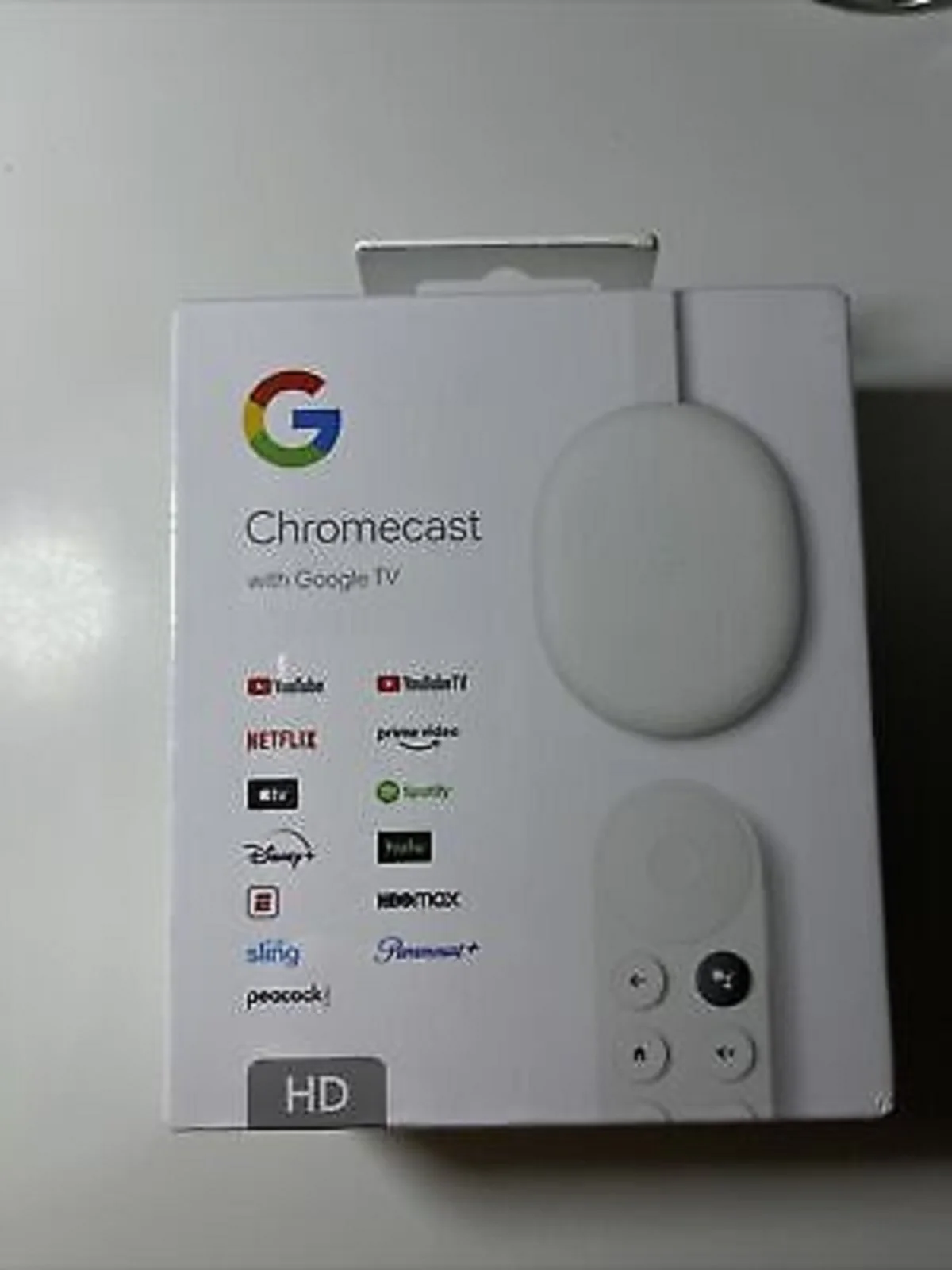 

Новый Google Chromecast-TV 4k медиа стример с голосовым помощником снег