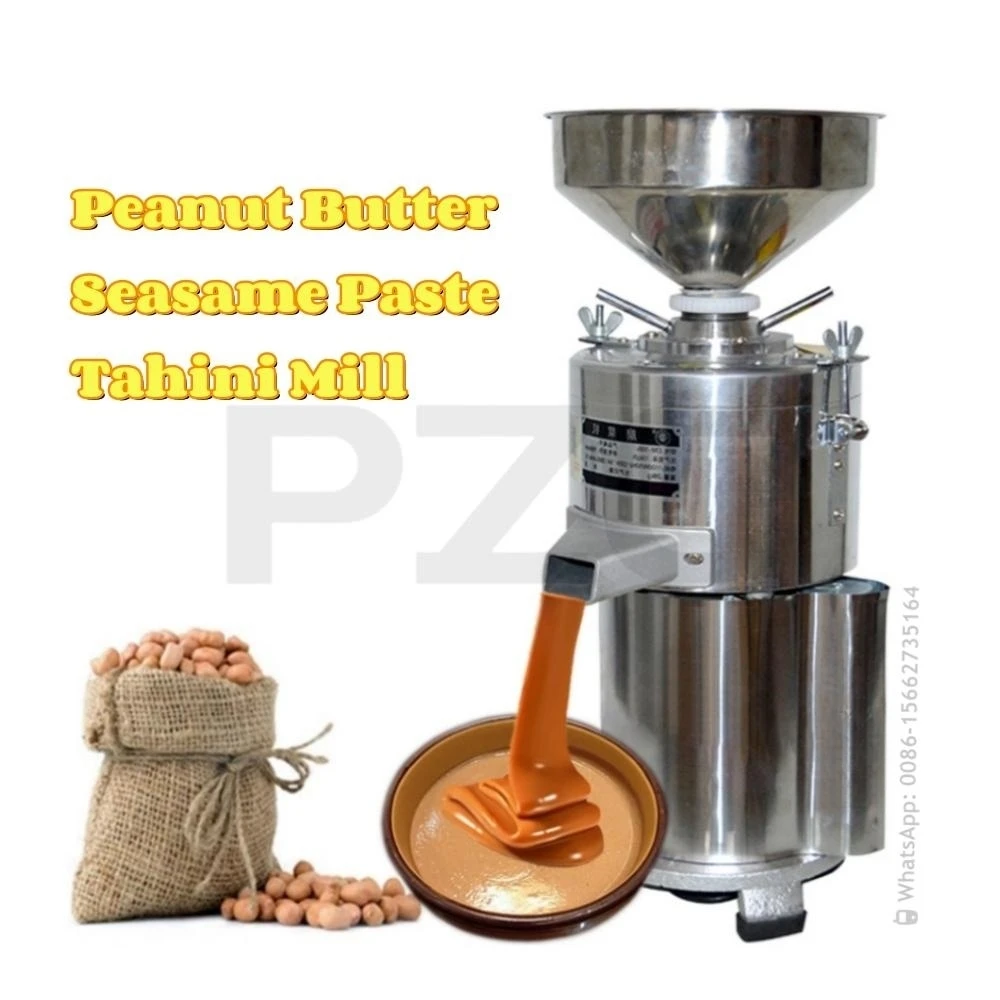 

30KG/H 1500W Tahini Sesame Nut Butter Mill Cashew Paste Grinding Almond Peanut Butter Making Grinding Processing Machine