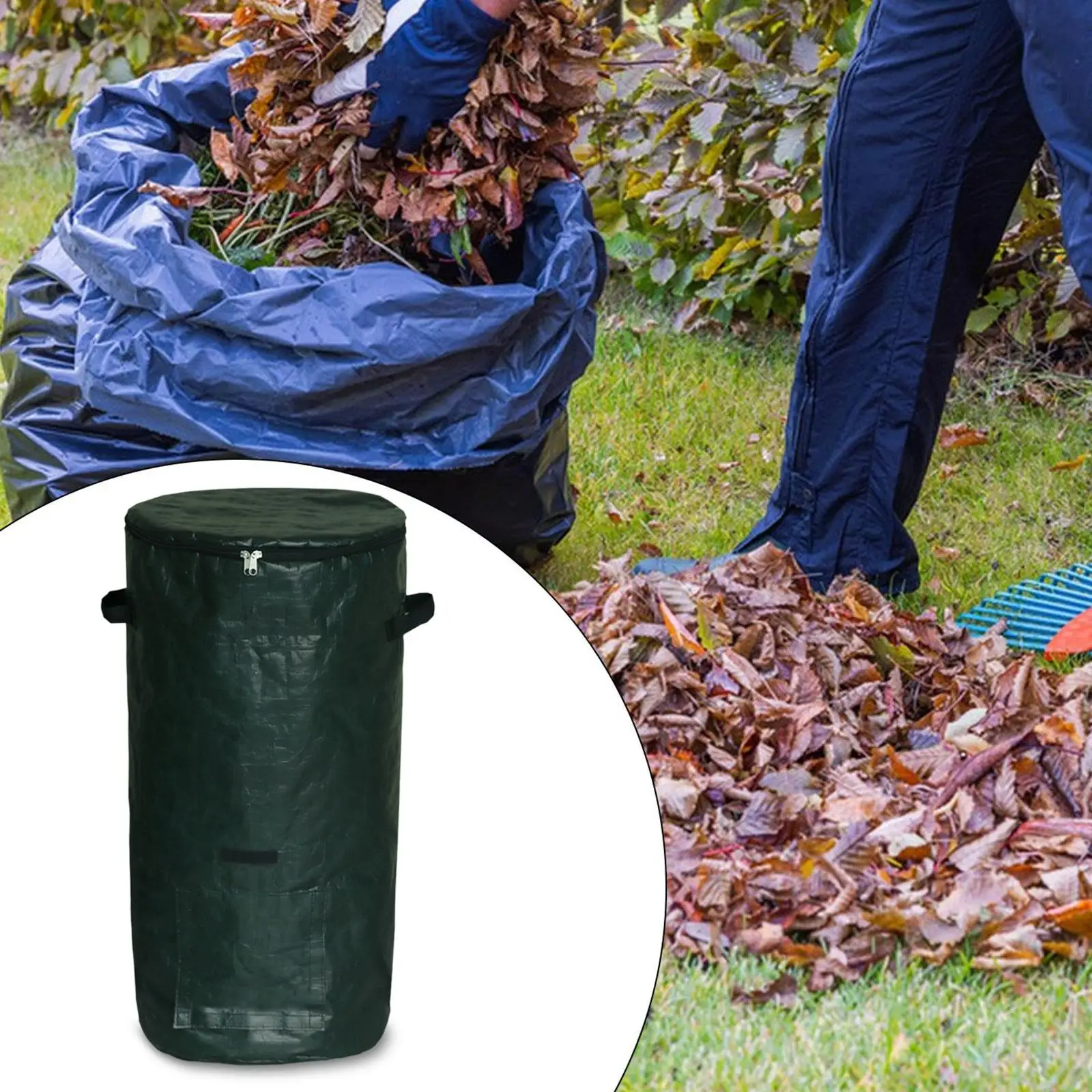 ساحة النفايات في الحديقة، صندوق سماد عالي التحمل للمطبخ المزرعة، منظم القمامة المنزلي، كيس تخزين متين