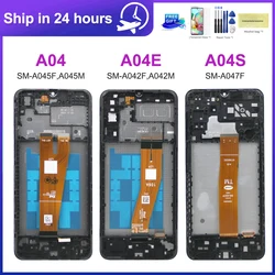 6.5'' LCD For Samsung  A04 A04e A04s A045F A045M A042F A042M A047F A047M Display Screen Touch Panel Digitizer Replacement Frame