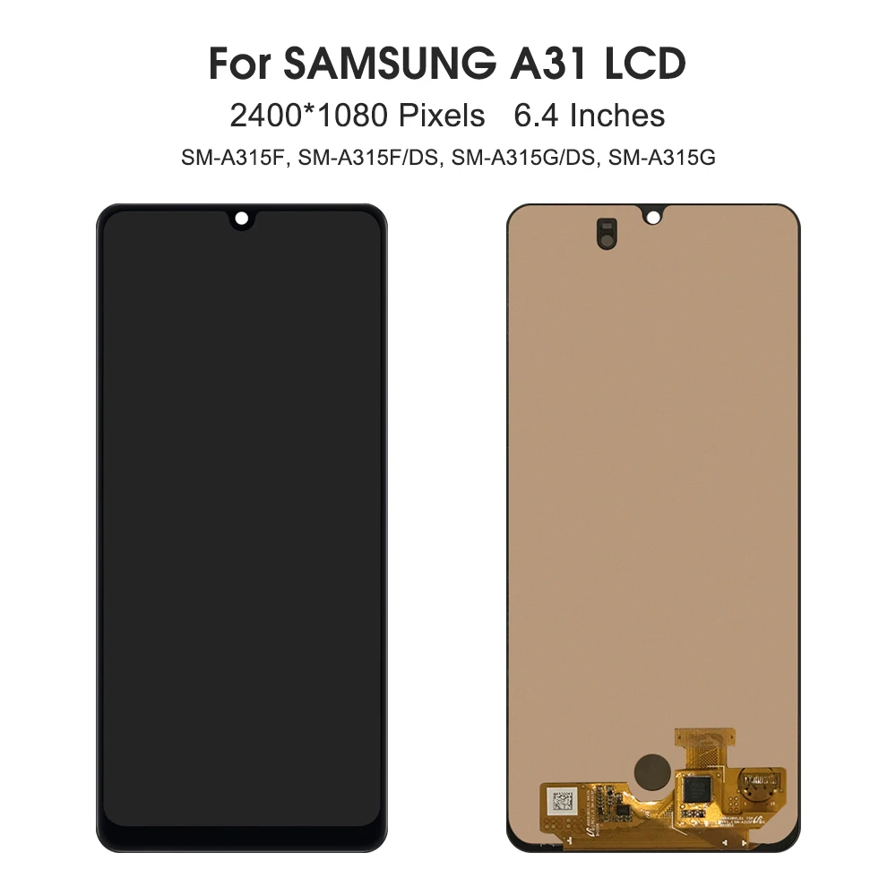 6.4\'\'A31 For Samsung For  A315 A315F A315G/DS A315G A315N LCD Display Touch Screen Digitizer Assembly Replacement