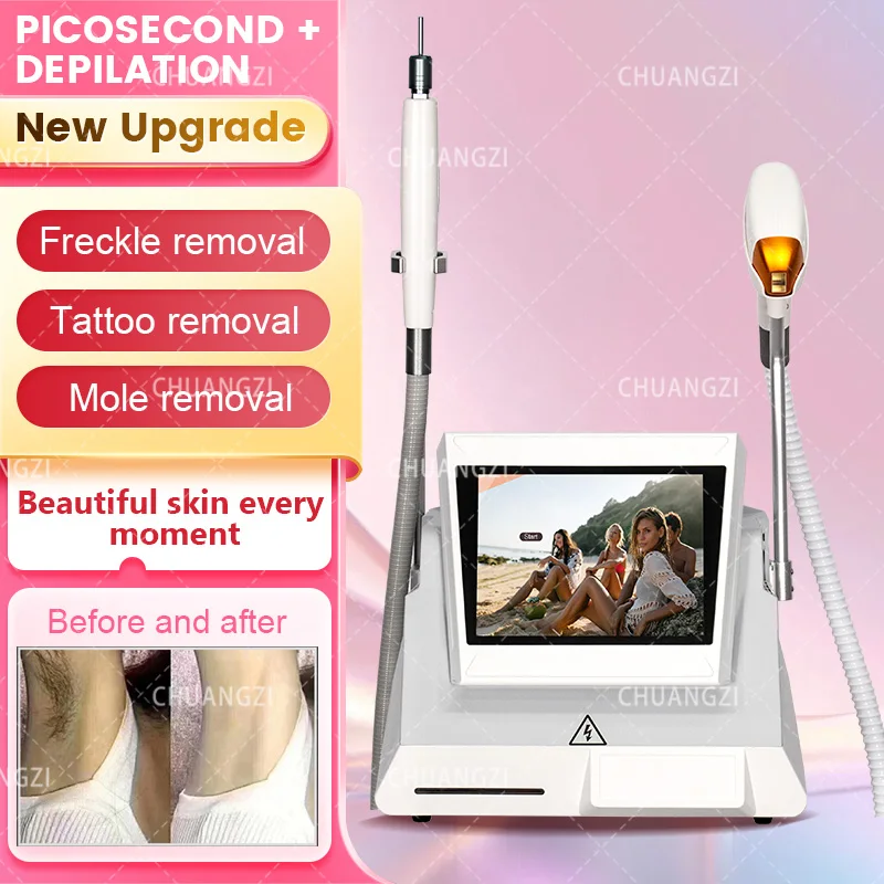 

808 Professional Diode Hair Removal Machine 2-in-1 Epilation Eyebrow Pigment Removal Equipment Beauty Depilator