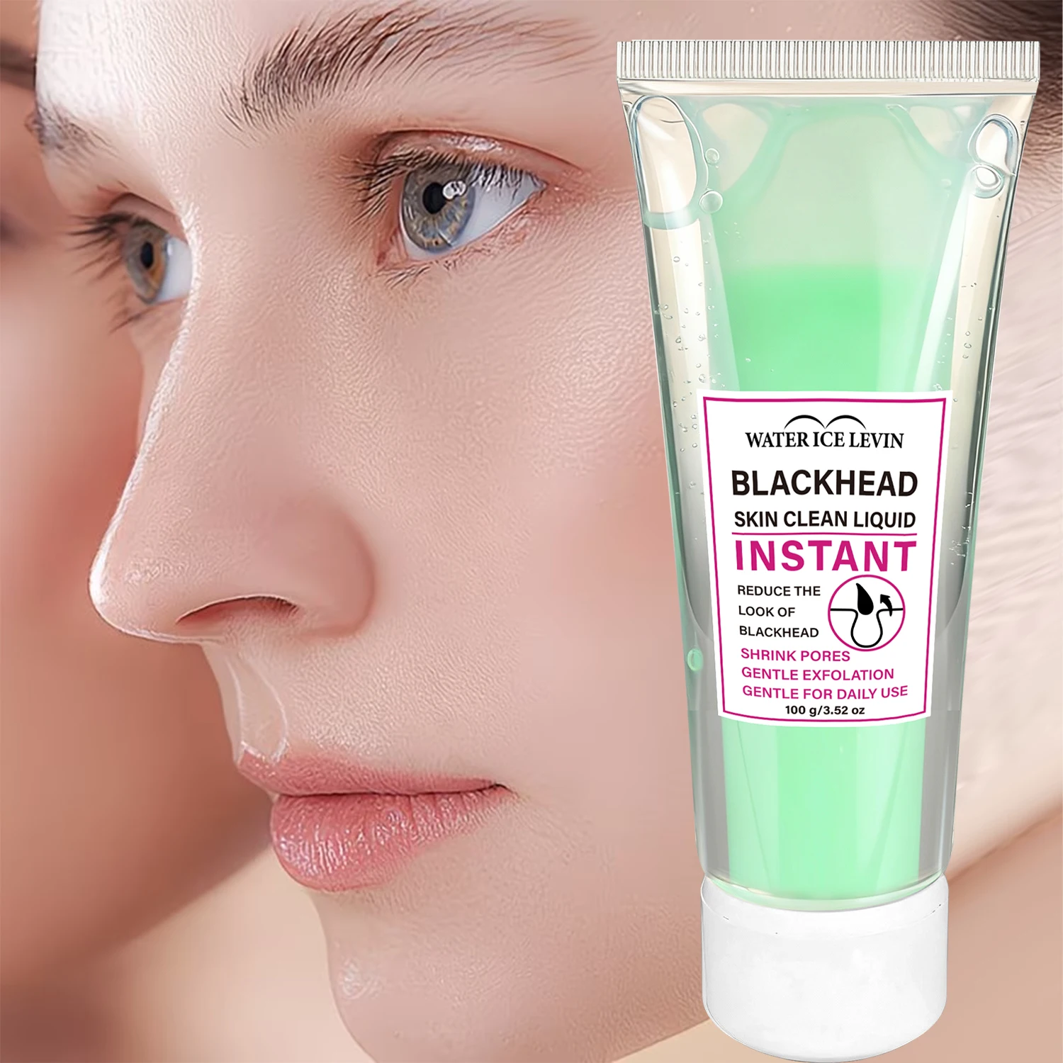 Water Ice Levin Blackhead Cleansing Liquid 100g Niacinamide Centella Exfoliation Minimize Pores Hydrating Facial Toner