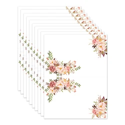 10Sheets Floral Table Place Cards, Place Cards for Weddings, Place Cards for Table Setting, Wedding Place Cards, Easy Folding