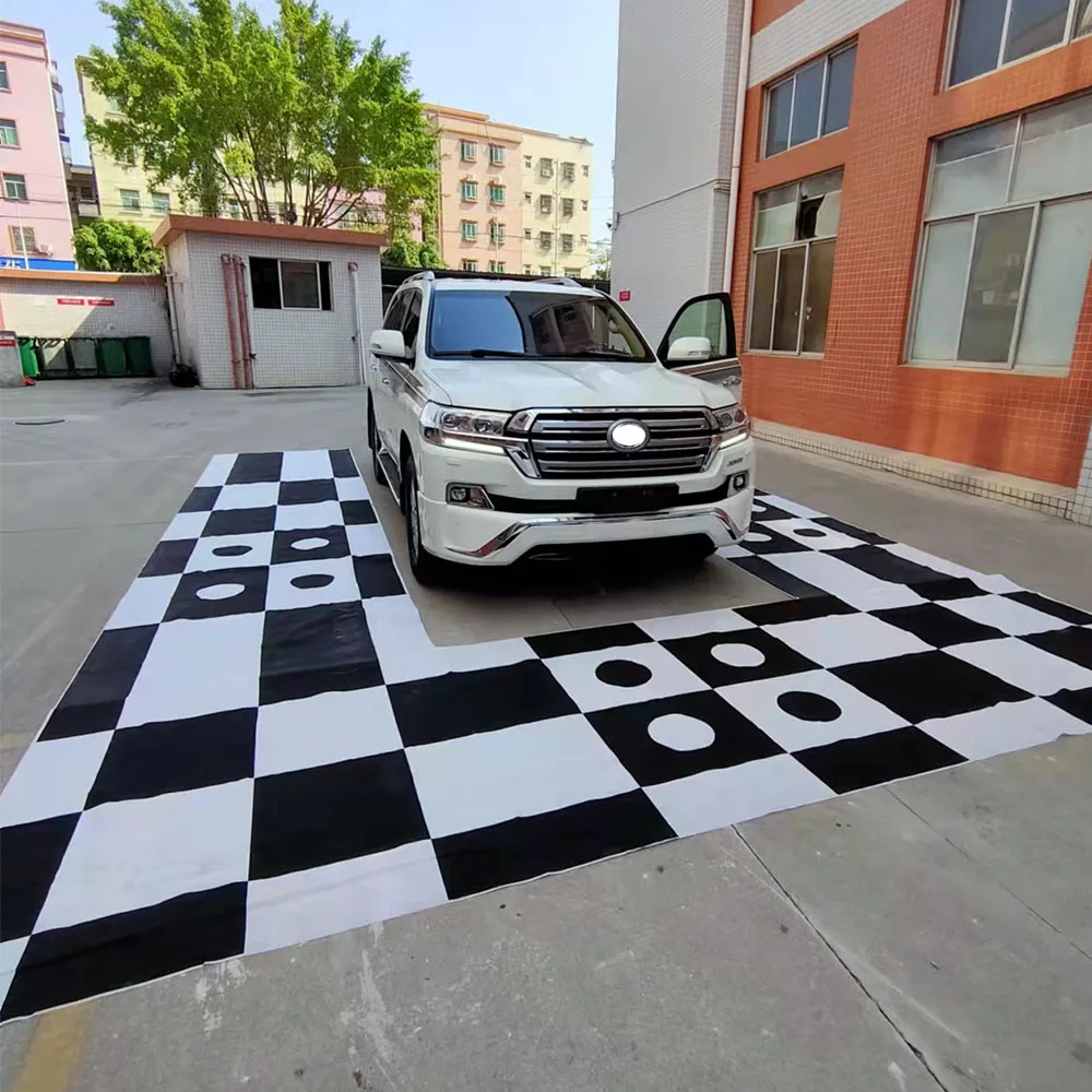 Car 360 panoramic camera calibration cloth, 360° bird's-eye view camera debugging cloth, automobile panoramic image system calib