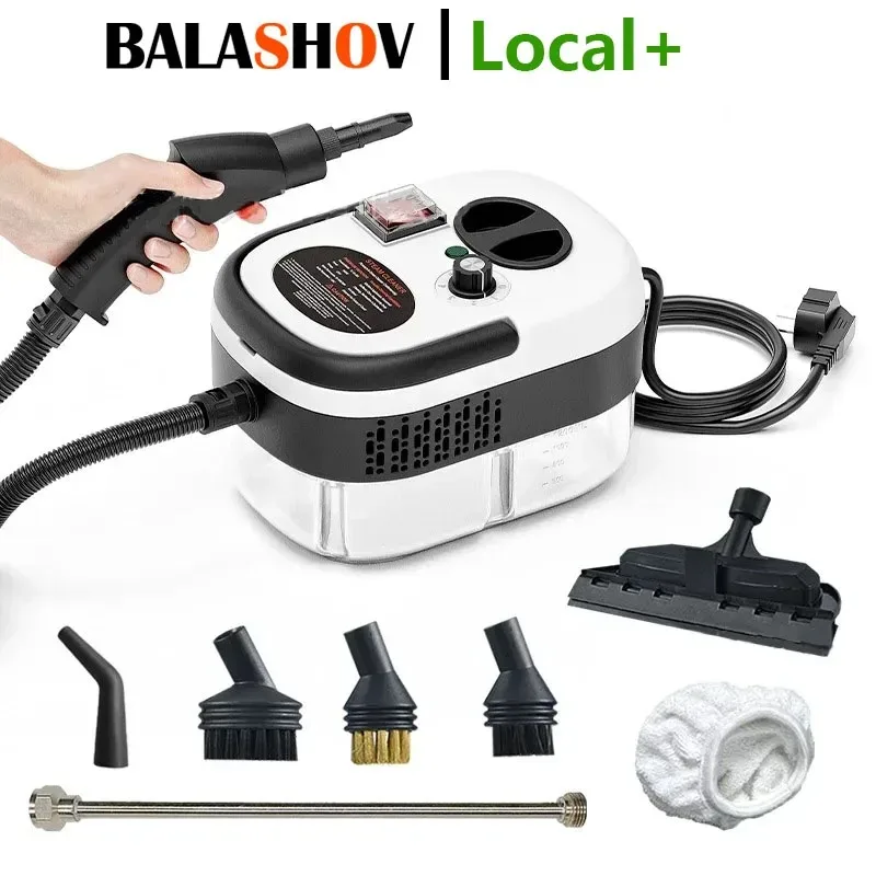 Nettoyeur à vapeur portatif 2500W, climatiseur haute et température, hotte de cuisine, Machine de nettoyage à vapeur pour voiture, nettoyage des sols et plus encore